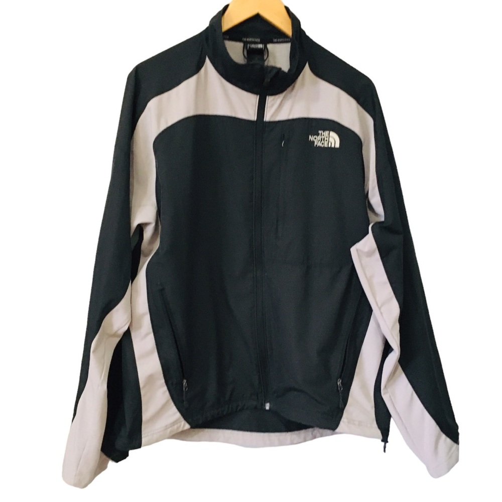 The North Face Athletics Black Grey Zip Up Jacket L